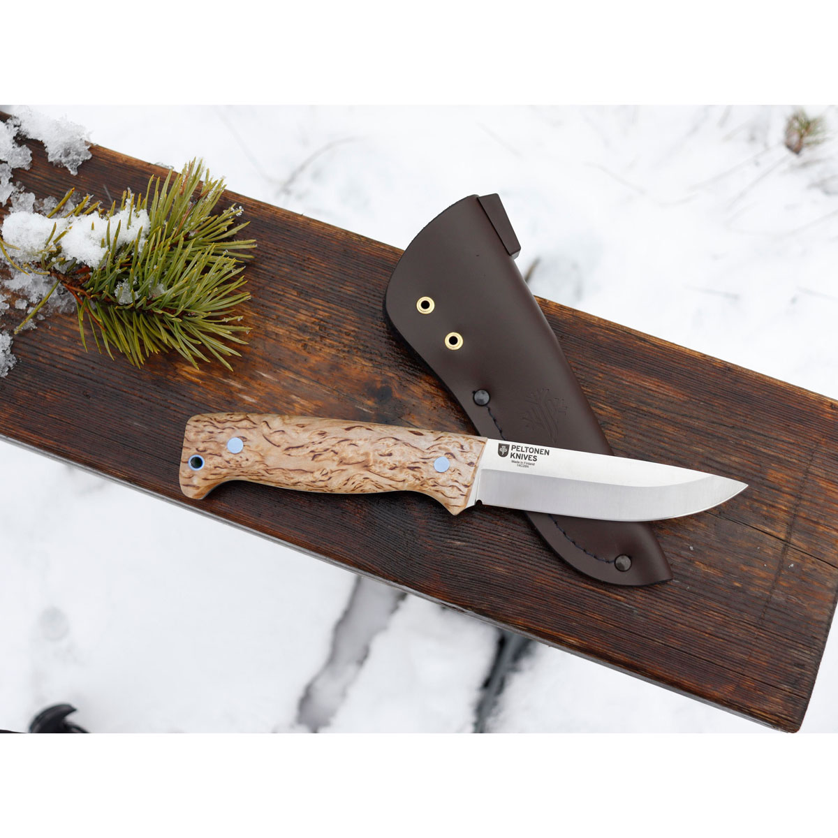 Peltonen Knives - Ranger Knife M07 Full Tang, Uncoated, Curly Birch – Bild 2