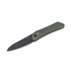 Pro-Tech - Dmitry Sinkevich Design Oligarch, Green Battleworn Handle, Magnacut Black DLC Blade – BSA25.Oligarch.1