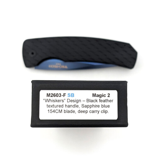 Pro-Tech - Magic 2 "Whiskers" Design, 154-CM Sapphire Blue Blade - M2603-F SB – Bild 3