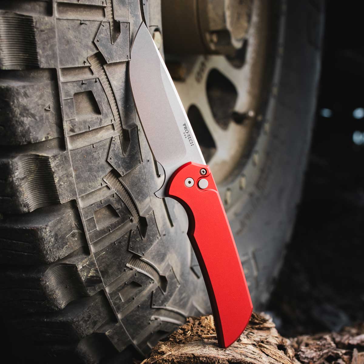 Pro-Tech - Mordax, Button Lock Flipper, Red - MX101-Red 20CV – Bild 4