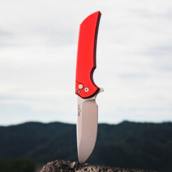 Pro-Tech - Mordax, Button Lock Flipper, Red - MX101-Red 20CV