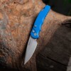 Pro-Tech - Tactical Response 5, Stone Wash Blade, Blue Handle - T501-BLUE