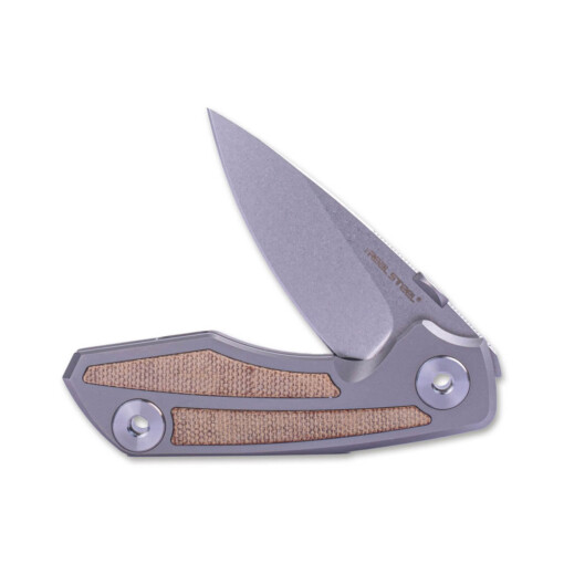 Real Steel - Delta Frame Lock TC4 Micarta Natural- 7101N – Bild 2
