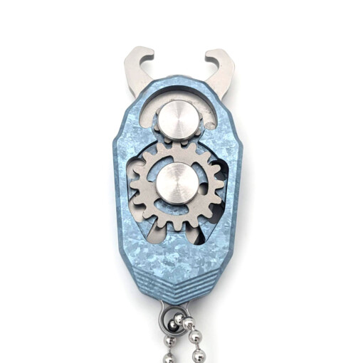 Rikeknife - Mini Knife Beetle Ice Crystal Titanium Blue – Bild 3