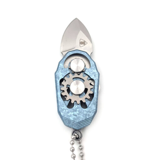 Rikeknife - Mini Knife Beetle Ice Crystal Titanium Blue – Bild 6