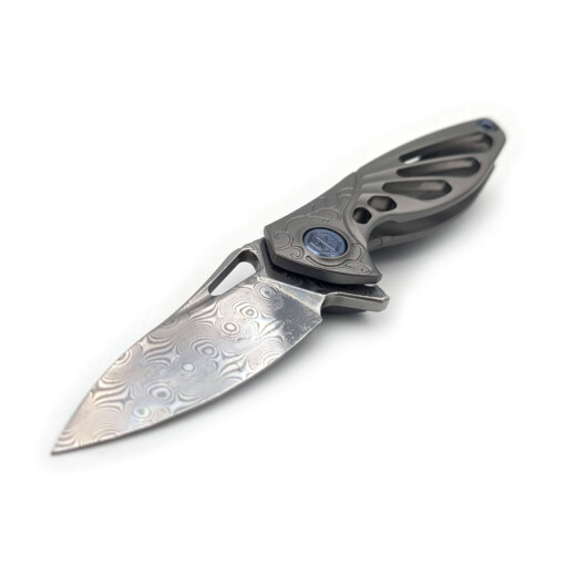 Rikeknife - Mini Hummingbird Damast, Grey – Bild 2