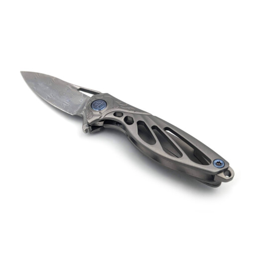 Rikeknife - Mini Hummingbird Damast, Grey – Bild 3