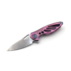 Rikeknife - Mini Hummingbird Damast, Pink