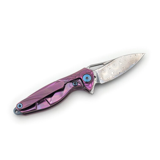Rikeknife - Mini Hummingbird Damast, Pink – Bild 4