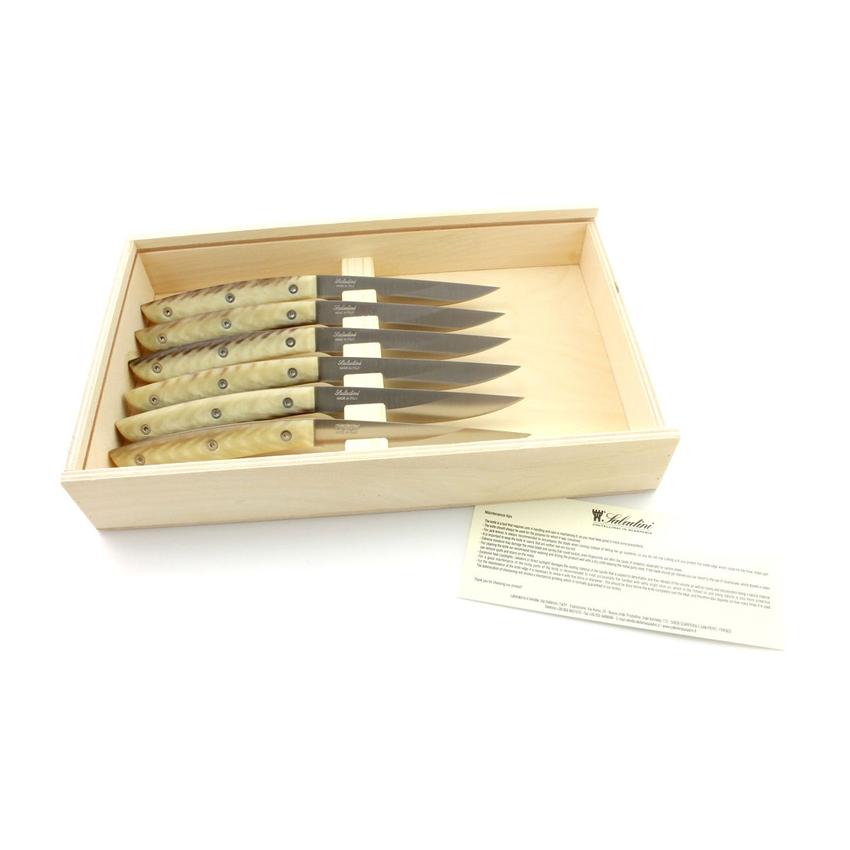 Saladini - Steakmesserset 6-teilig, Sliced Resin – Bild 3