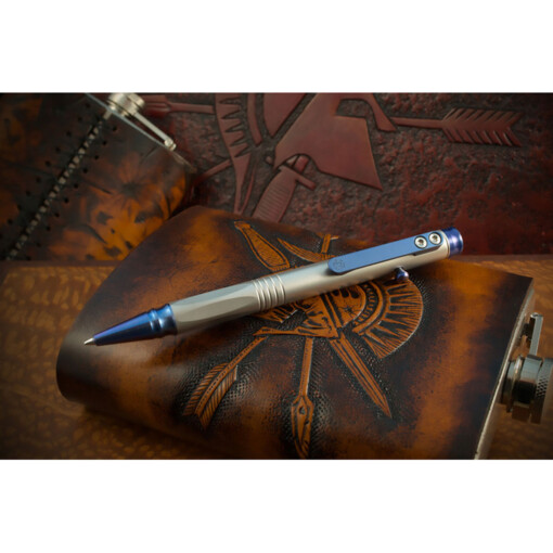 Spartan Blades - Grafi Titanium Pen Blue Ano - SP2BL