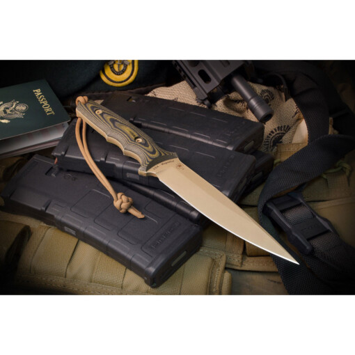 Spartan Blades - Harsey Clandestina Flat Dark Earth, Kydex Tan - SB57DECMKYTN