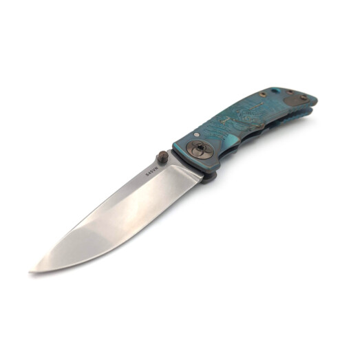 Spartan Blades - SHF Spartan Harsey Folder 3.25 "Plague Doctor" Green - SF10 Custom PlagueDoc – Bild 3