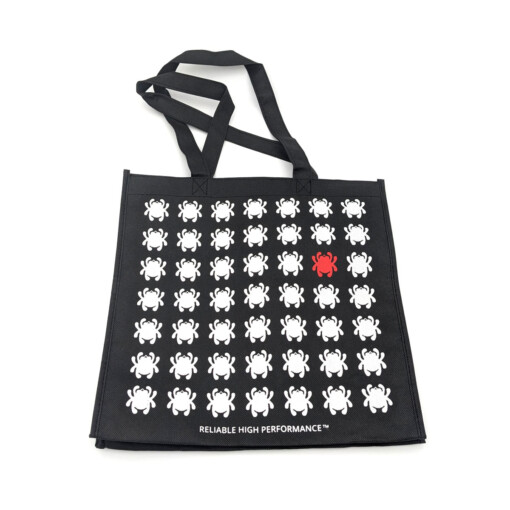 Spyderco - Einkaufstasche mit Spyderco-Logo, Schwarz – Bild 2