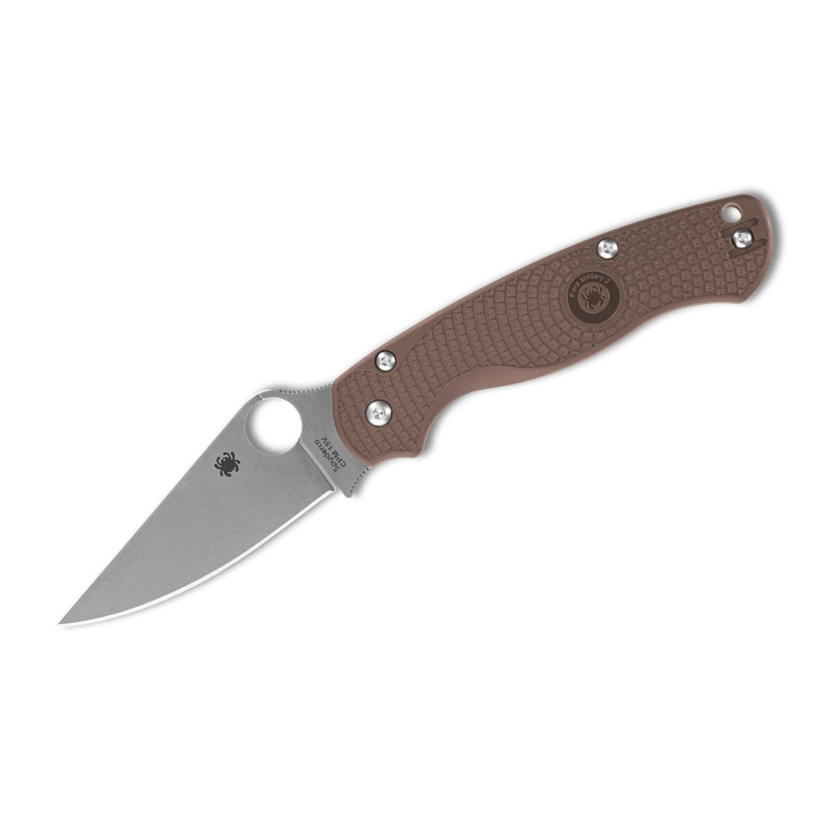 Spyderco - Para Military 2 Lightweight CPM 15V Brown FRN Sprint Run - C81PBN15V2