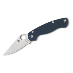 Spyderco - Para Military 2 CPM SPY27 G10 Blue PlainEdge - C81GPCBL2