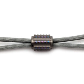 Titanium Gear Design - "Cylinder Gear" Titanium Bead Grey/Light Blue/Purple