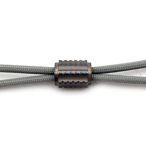Titanium Gear Design - "Cylinder Gear" Titanium Bead Grey/Light Blue/Purple