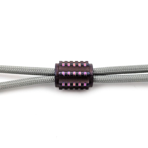 Titanium Gear Design - "Cylinder Gear" Titanium Bead Purple