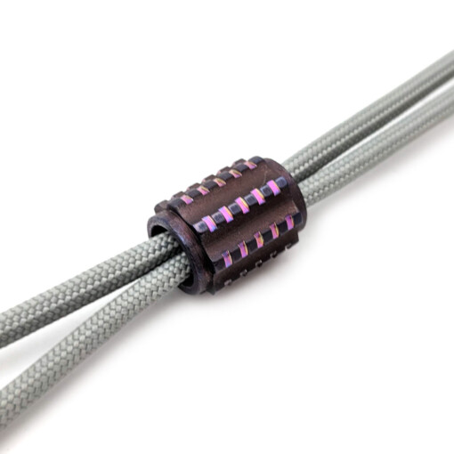 Titanium Gear Design - "Cylinder Gear" Titanium Bead Purple – Bild 2