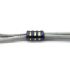 Titanium Gear Design - Small Striped Bead Blue/Yellow