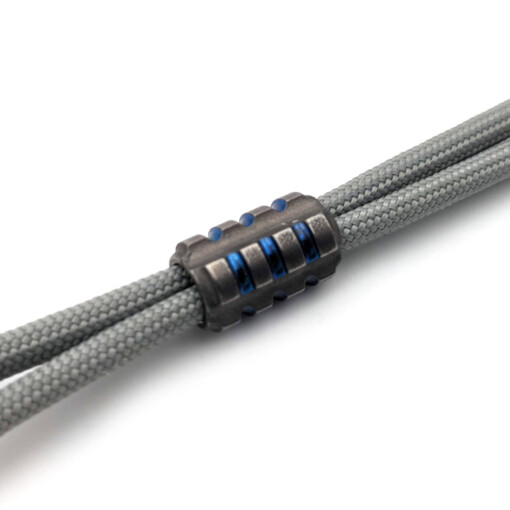 Titanium Gear Design - Small Striped Bead Grey/Blue – Bild 2