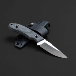 Alternative view of TRC Knives - Kosmos, Black Canvas Micarta, Kydex