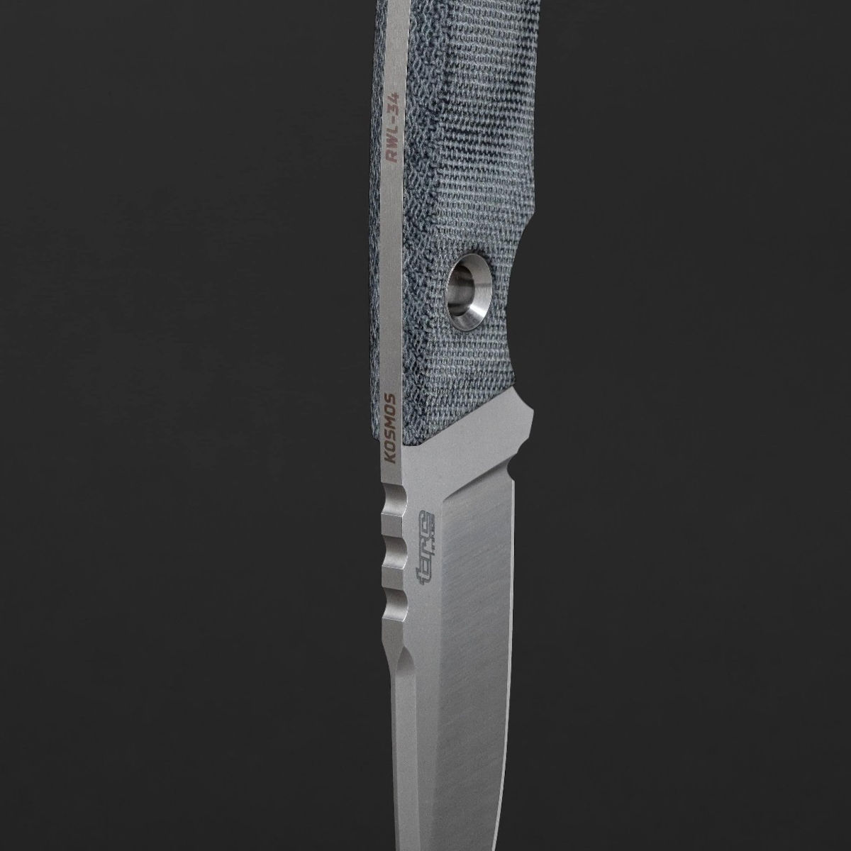 TRC Knives - Kosmos, Black Canvas Micarta, Kydex – Bild 3