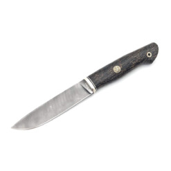 Uldanov - Damast Jagdmesser, Schmuck-Pin Jägermotiv