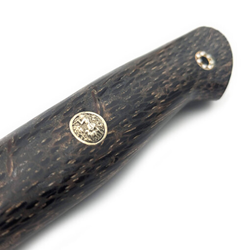 Uldanov - Damast Jagdmesser, Schmuck-Pin Jägermotiv – Bild 4