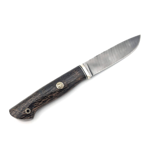 Uldanov - Damast Jagdmesser, Schmuck-Pin Jägermotiv – Bild 5