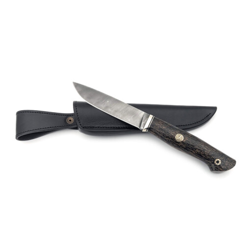 Uldanov - Damast Jagdmesser, Schmuck-Pin Jägermotiv – Bild 2