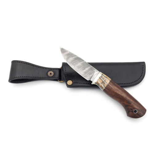 Uldanov - Damast Jagdmesser, Wüsteneisenholz – Bild 2
