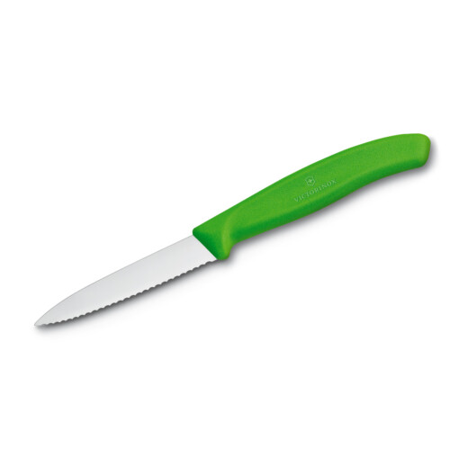 Victorinox - Swiss Classic Gemüsemesser 8 cm, Welle, spitz, grün