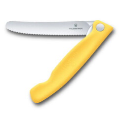 Victorinox - Swiss Classic Picknick Messer 11 cm, gewellt, gelb