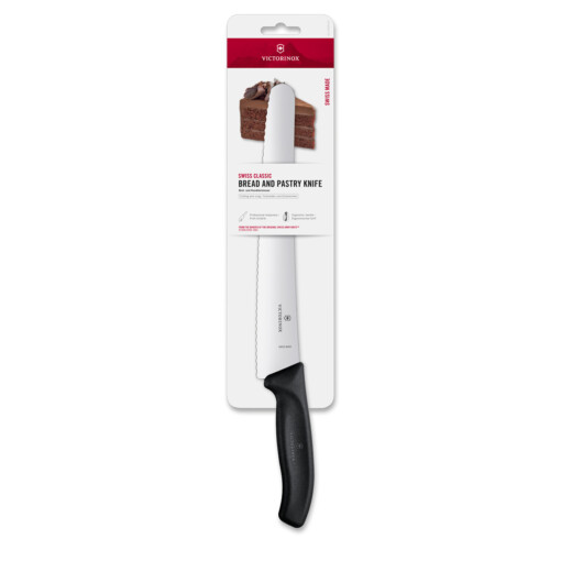 Victorinox - Swiss Classic Brot- und Konditormesser 26 cm, Welle, schwarz – Bild 2