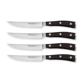 Wüsthof - "Ikon" Steakmessersatz 4-teilig 12 cm
